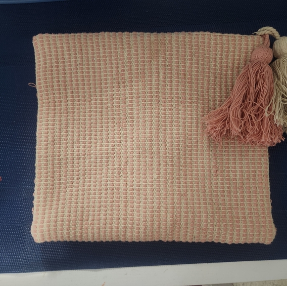 Woven Pink Clutch/ Bag by Pearl and Caviar. - Picture 2 of 4